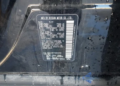 2017 Infiniti Qx80 из США, поврежденный, VIN JN8AZ2NF7H9646456